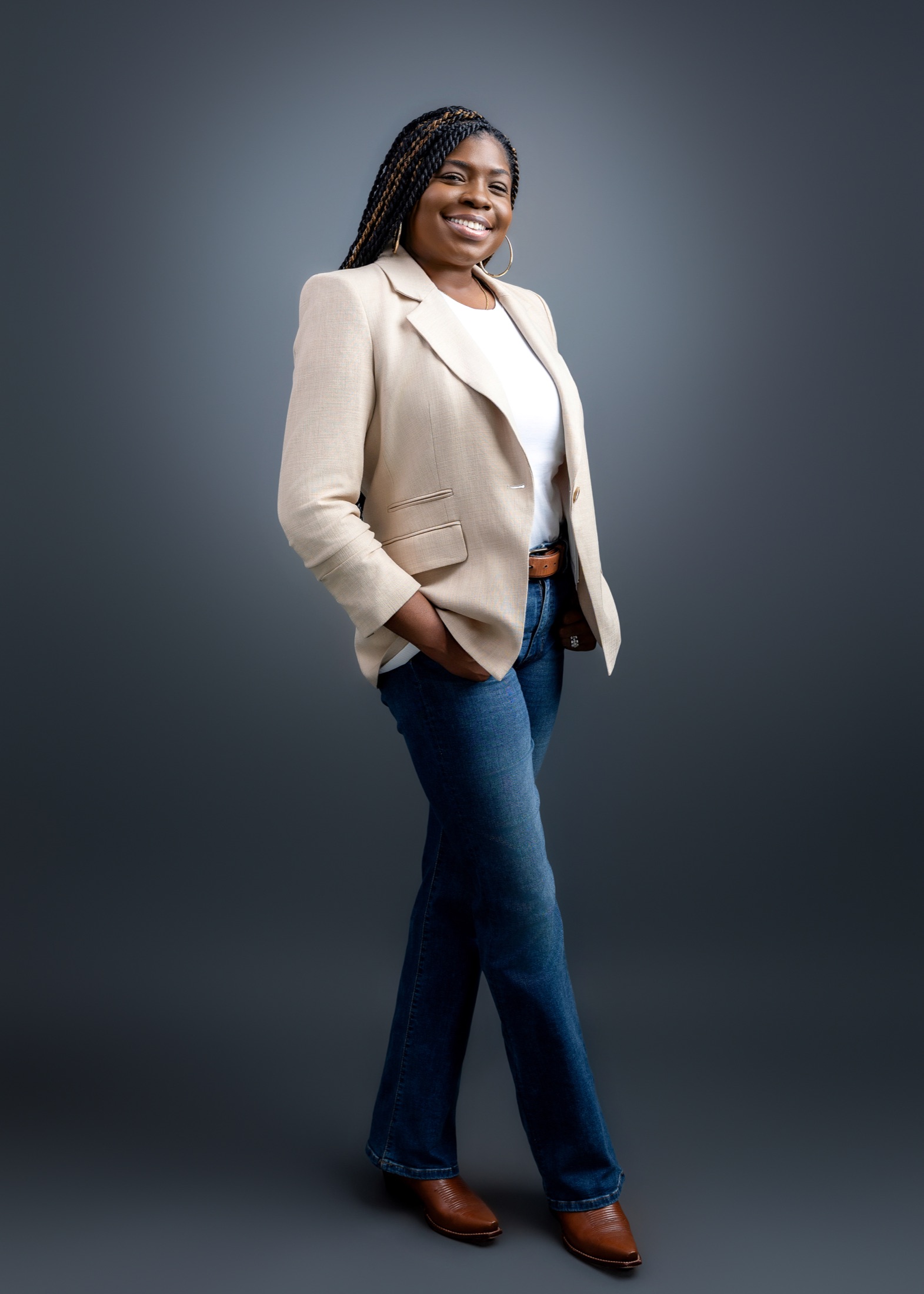 Summer C. Martin standing in a studio